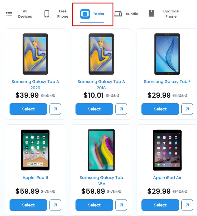 free tablet with phone at AirTalk Wireless